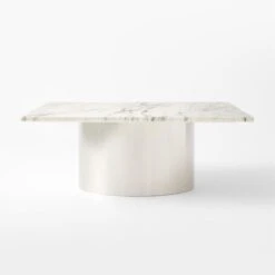 Luca White Marble Coffee Table -Nesto Store LucaWhiteMrblTpCffTblSOSSF22