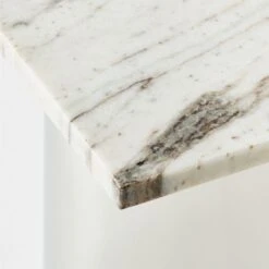 Luca White Marble Side Table -Nesto Store LucaWhtMrblSideTableAVSSF22