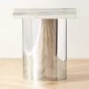 Luca White Marble Side Table -Nesto Store LucaWhtMrblSideTableSHF22