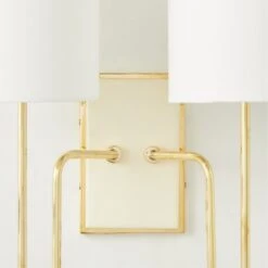 Lucerne Polished Brass Double Wall Sconce Light -Nesto Store LucernePldBrsNIvyDblScncAVSHS23