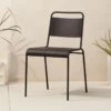 Lucinda Black Outdoor Patio Stacking Chair -Nesto Store LucindaStackingChairBlackSHS16 1x1