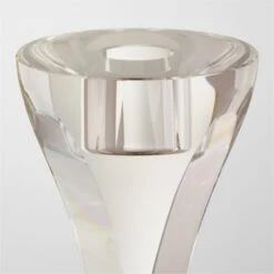 Lume Crystal Taper Candle Holder Large -Nesto Store LumeCrystlTprHolder7inAV2SHF22