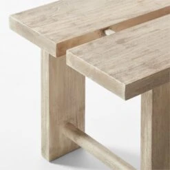 Lupine Teak Outdoor Dining Bench With Sunbrella ® Cushion -Nesto Store LupineDiningBenchAV2SSS22