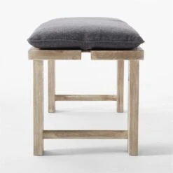 Lupine Teak Outdoor Dining Bench With Sunbrella ® Cushion -Nesto Store LupineDiningBenchSDSSS22