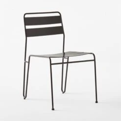 Luther Black Metal Outdoor Dining Chair -Nesto Store LutherBlkDiningChair3QSSS23