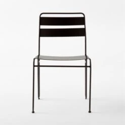 Luther Black Metal Outdoor Dining Chair -Nesto Store LutherBlkDiningChairSOSSS23