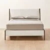 Malena White Boucle Queen Bed -Nesto Store MalenaQueenBedSHF22