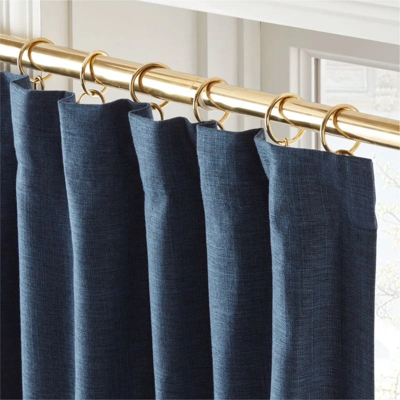 Mali Sea Storm Silk Viscose Window Curtain Panel 48''x84'' 4 Mali Sea Storm Silk Viscose Window Curtain Panel 48''x84'' - Image 2