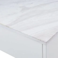 White Marble Kitchen Island -Nesto Store MarbleIslandAV2S18