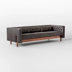 Marconi 3-Seater Tufted Black Leather Sofa 15 Marconi 3-Seater Tufted Black Leather Sofa -Nesto Store Marconi3StrBkLthTftdSofa3QSSF22
