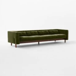 Marconi 4-Seater Tufted Green Velvet Sofa -Nesto Store Marconi4StTfdGrnVlvtSofa3QSSF23