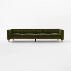 Marconi 4-Seater Tufted Green Velvet Sofa -Nesto Store Marconi4StTfdGrnVlvtSofaSOSSF23