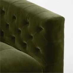 Marconi Tufted Green Velvet Accent Chair -Nesto Store MarconiTfdGrnVlvtActChrAVSSF23