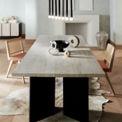 Mariana White Wash Teak Dining Table -Nesto Store MarianaWhiteWashTeakDiningJL20 1x1