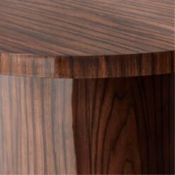 Marisa High-Gloss Walnut Wood Desk 70'' -Nesto Store MarisaHiGlossDeskLrgAVSSS23