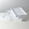Marq High Gloss White Trays -Nesto Store MarqHiGlossWhiteTraysFHS21