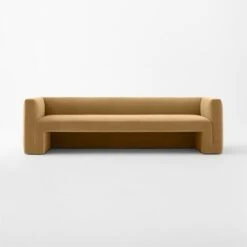 Matra Camel Velvet Sofa -Nesto Store MatraCamelVelvetSofaSOSSF22