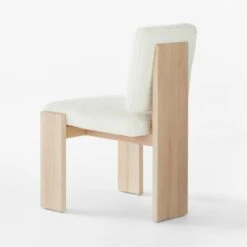 Mats Three-Legged White Boucle Dining Chair 12 Mats Three-Legged White Boucle Dining Chair -Nesto Store MatsWhiteBoucleChair3QBSSF22