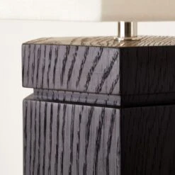 Maya Black Ebonized Oak Wood Floor Lamp 9 Maya Black Ebonized Oak Wood Floor Lamp -Nesto Store MayaBlackOakFloorLampAVSHS23