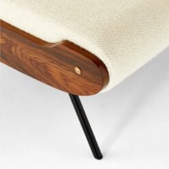 Meda Ivory Wool Armless Lounge Chair 19 Meda Ivory Wool Armless Lounge Chair -Nesto Store MedaIvoryWoolLngChairAVSSF22