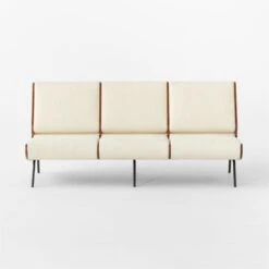 Meda Ivory Wool Armless Sofa -Nesto Store MedaIvoryWoolSofaSOSSF22