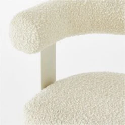 Mezza Ivory Boucle Office Chair -Nesto Store MezzaIvoryBclChairAVSSS23