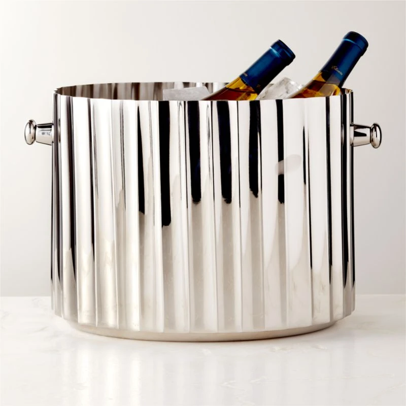 Milano Stainless Steel Champagne Bucket 4 Milano Stainless Steel Champagne Bucket - Image 2