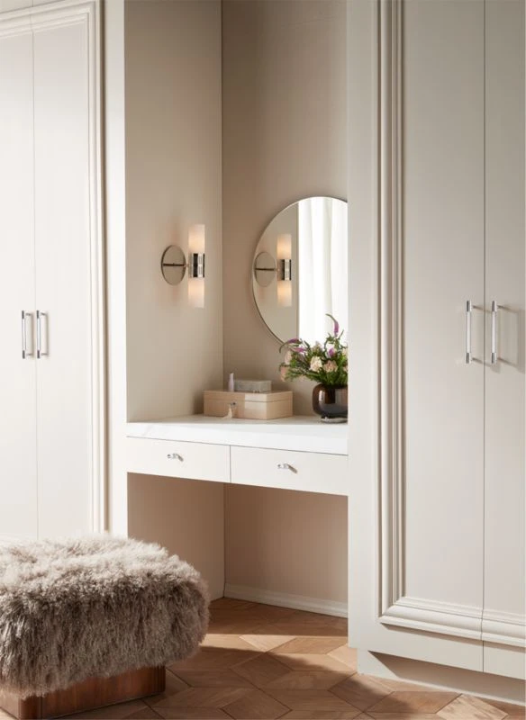 Flynn Polished Nickel And Crystal Handle 4" 8 Flynn Polished Nickel And Crystal Handle 4" - Image 6