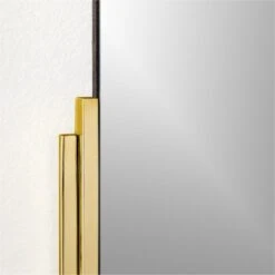 Mimi Rectangular Polished Brass Wall Mirror 24"x36" -Nesto Store MimiPldBsWllMrr24x36inAV2SHS22