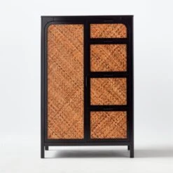 Miri Black Cane Chifferobe -Nesto Store MiriChiffrobeSOSSF21