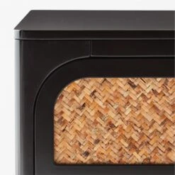 Miri 4-Drawer Black Cane Dresser -Nesto Store MiriLowDresserAVSSF21