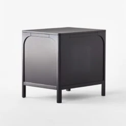 Miri 2-Drawer Black Cane Nightstand -Nesto Store MiriNightstand3QBSSF21