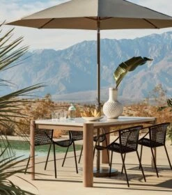 Sophia Black Outdoor Dining Armchair -Nesto Store ModaTerrazzoDiningTableOFB19