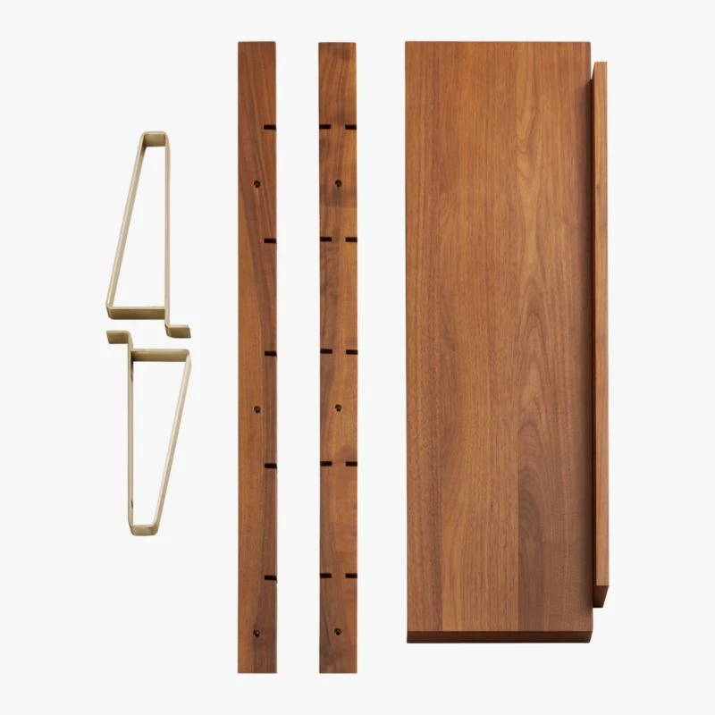 Walnut Modular Single Shelf 39.5" 10 Walnut Modular Single Shelf 39.5" - Image 8