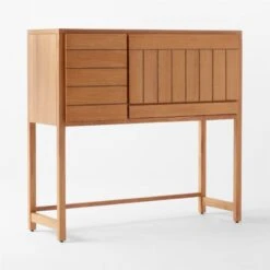 Monte Nido Oak Wood Secretary Desk -Nesto Store MonteNidoDesk3QSSS22