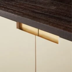 Moti Brown And White Mango Wood Media Console -Nesto Store MotiMediaCredenzaAVSSS23