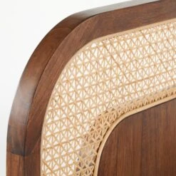 Nadi Wood And Cane Queen Bed -Nesto Store NadiCaneQueenBedAVF20