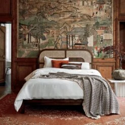 EUROPEAN FLAX™-Certified Linen White Duvet Cover And Shams -Nesto Store NadiCaneQueenBedJL20 1x1