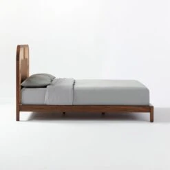 Nadi Wood And Cane Queen Bed -Nesto Store NadiCaneQueenBedSDF20