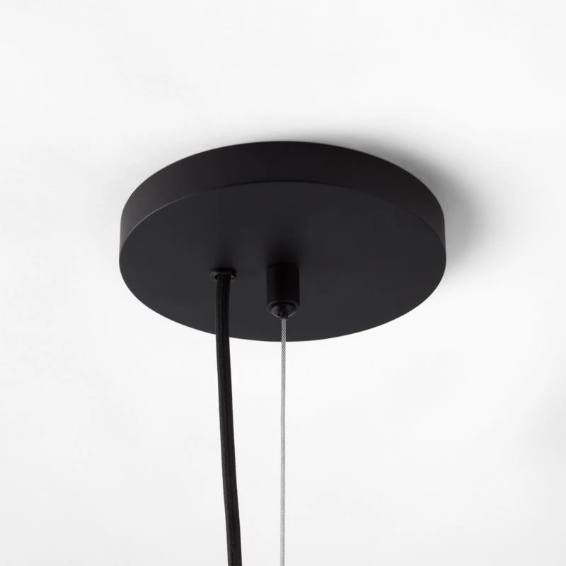 Nassa Woven Black Bamboo Pendant Light 6 Nassa Woven Black Bamboo Pendant Light - Image 4