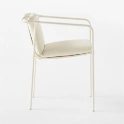 Navene Ivory Outdoor Dining Armchair Set Of 4 -Nesto Store NaveneIvyDiningChairSDSSS23