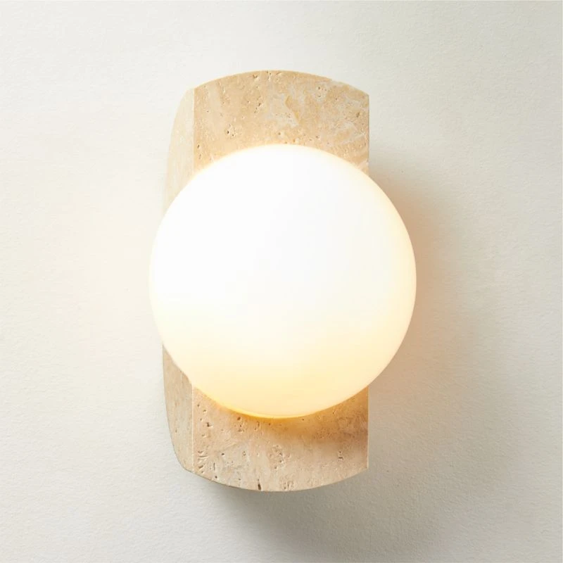 Neptune Travertine Wall Sconce Light 4 Neptune Travertine Wall Sconce Light - Image 2