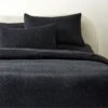Nett Organic Cotton Black Duvet Cover And Shams -Nesto Store NettOgCttnBlkFQDuvetSHS22