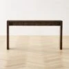Niche Charcoal Brown Burl Wood Console Table 54" 1 Niche Charcoal Brown Burl Wood Console Table 54" -Nesto Store NicheBlkBrlwdConsole54inSHS23