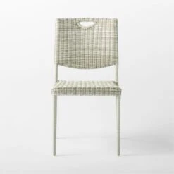 Nino Ivory Rattan Stacking Outdoor Dining Chair -Nesto Store NinoDiningChairSOSSS23