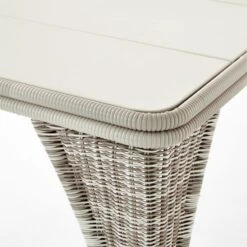 Nino Ivory Rattan Outdoor Dining Table -Nesto Store NinoDiningTableAVSSS23