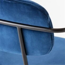 Nyle Navy Blue Velvet Office Chair -Nesto Store NyleNavyVlvtChairAVSSS23