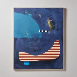 'Obsidian And Sage' Mixed Medium Reproduction By Keren Toledano 49''x61''