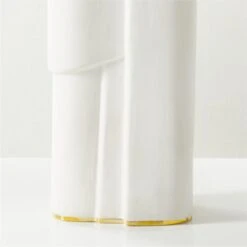 Octavio White Ceramic Table Lamp With Black Shade 10 Octavio White Ceramic Table Lamp With Black Shade -Nesto Store OctavioModCrmcTableLampAVSHS23