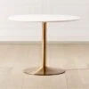 Odyssey Brass Dining Table -Nesto Store OdysseyBrsNWhtDnngTblIISHS21 1x1